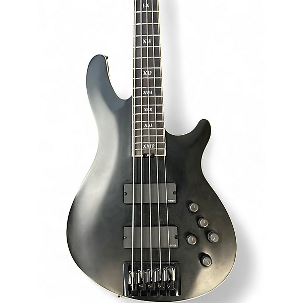 Used Schecter Guitar Research ELITE EVIL TWIN Black Electric Bass Guitar