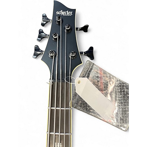 Used Schecter Guitar Research ELITE EVIL TWIN Black Electric Bass Guitar
