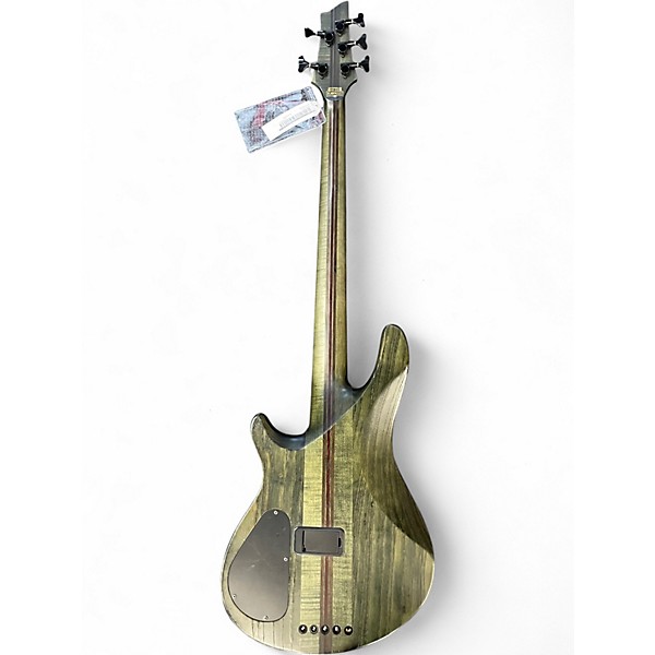 Used Schecter Guitar Research ELITE EVIL TWIN Black Electric Bass Guitar