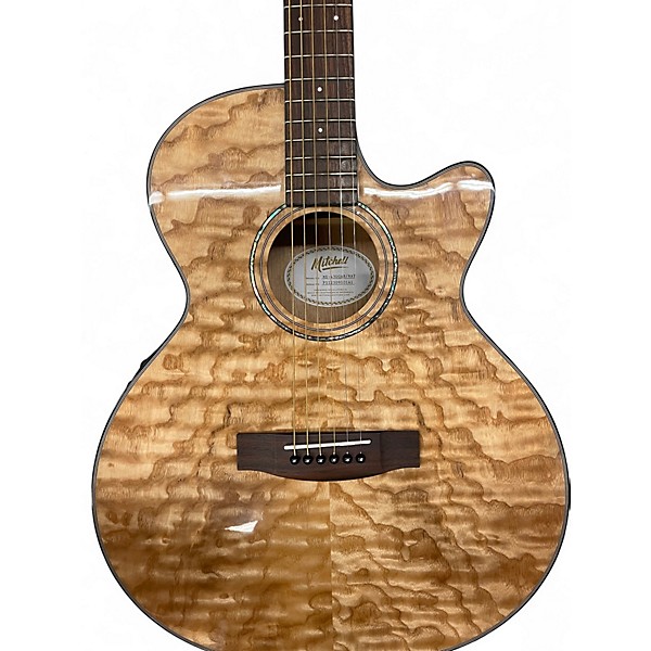 Used Mitchell MX430QAB Natural Acoustic Guitar