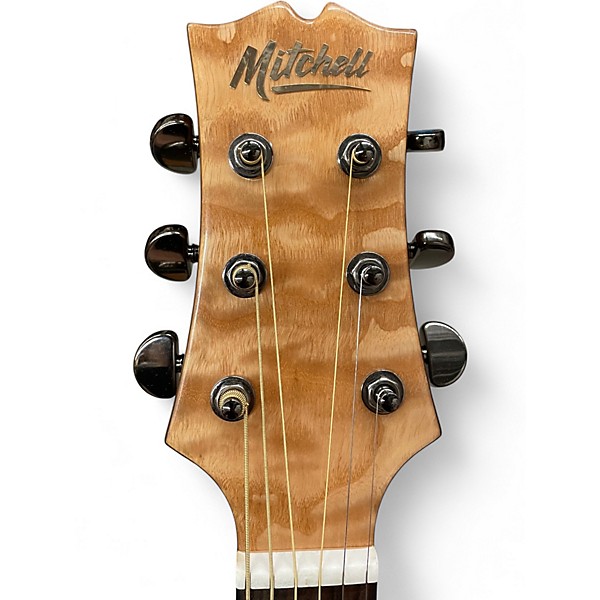 Used Mitchell MX430QAB Natural Acoustic Guitar