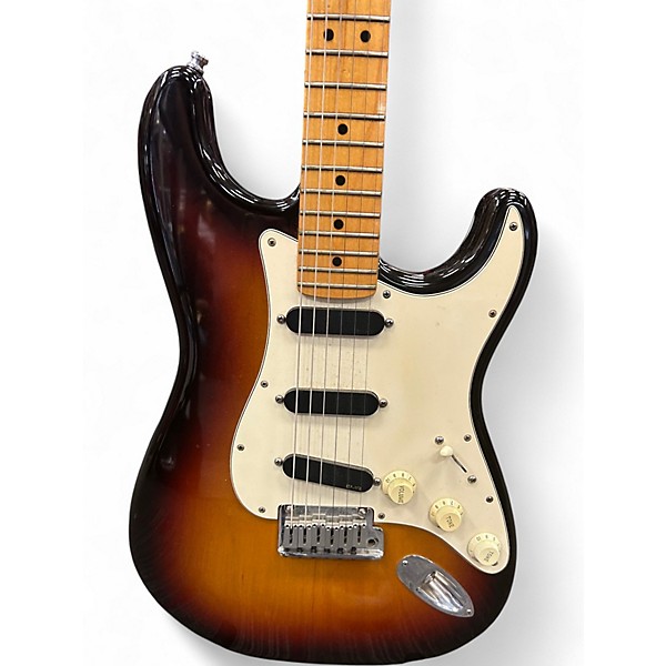 Vintage 1980s Fender STRATOCASTER Sunburst Solid Body Electric Guitar
