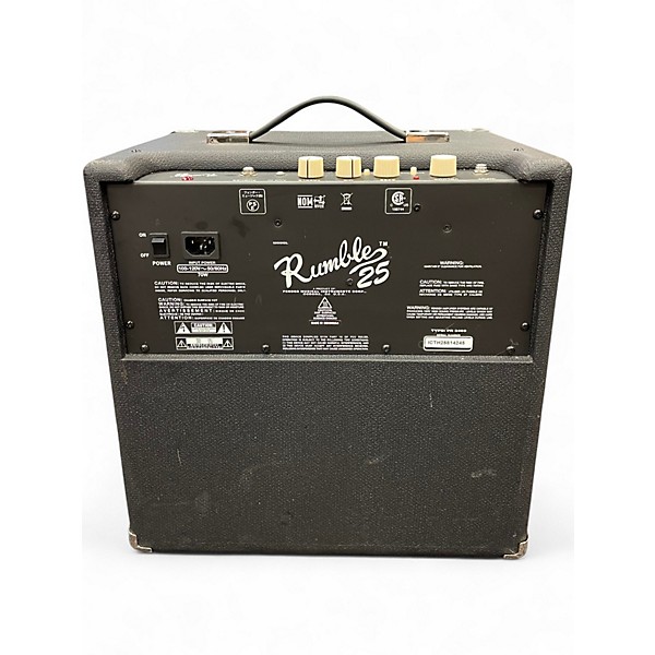 Used Fender Rumble 25 25W 1x8 Bass Combo Amp
