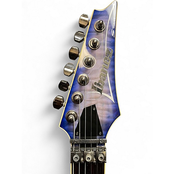Used Ibanez S470DXQM Blue Burst Solid Body Electric Guitar