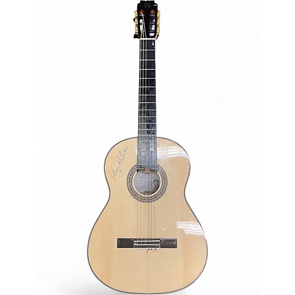 Used Modesto Malla DIEGO DEL MORAO (CRACKS ON TOP, NEEDS WORK) Natural Classical Acoustic Electric Guitar