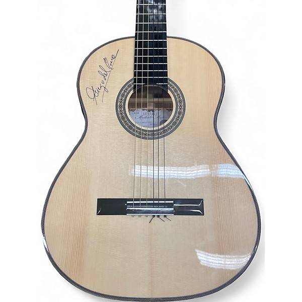 Used Modesto Malla DIEGO DEL MORAO (CRACKS ON TOP, NEEDS WORK) Natural Classical Acoustic Electric Guitar