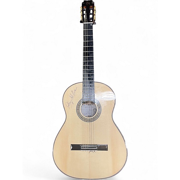 Used Modesto Malla DIEGO DEL MORAO (CRACKS ON TOP, NEEDS WORK) Natural Classical Acoustic Electric Guitar