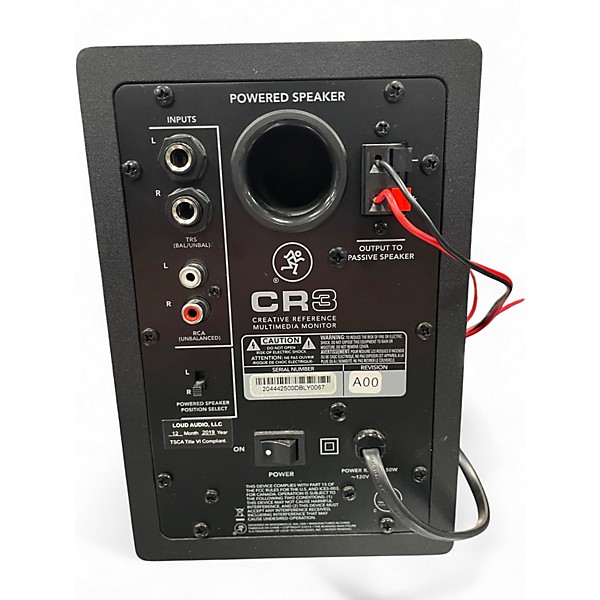 Used Mackie CR3 Powered Monitor