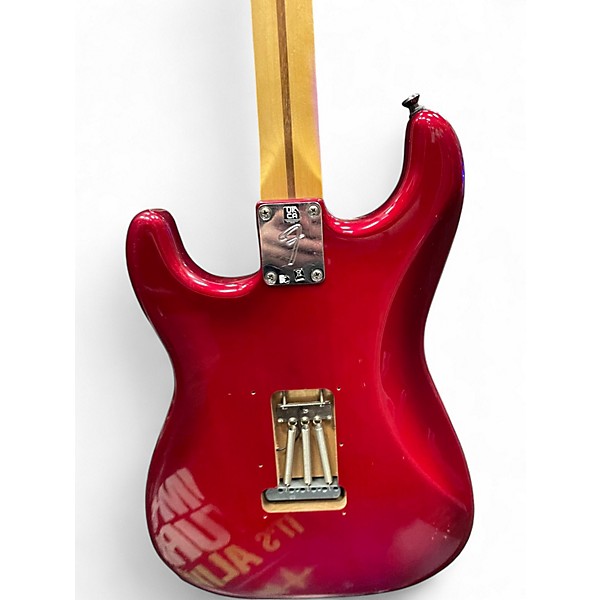 Used Fender Player Stratocaster HSS Candy Red Burst Solid Body Electric Guitar