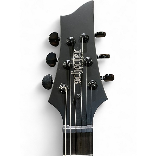Used Schecter Guitar Research PT-6 BLACK OPS Black Solid Body Electric Guitar