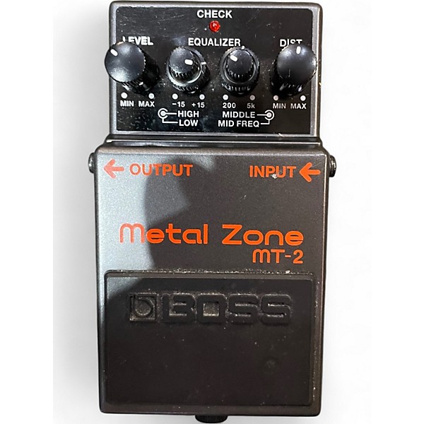 Used BOSS MT2 Metal Zone Distortion Effect Pedal