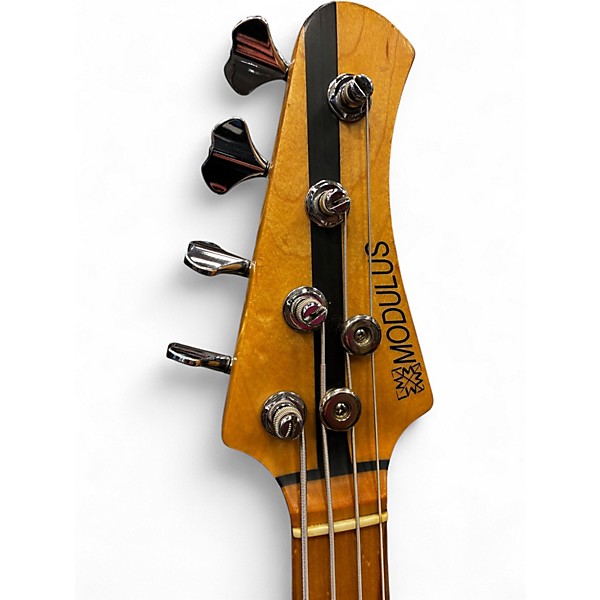Used Modulus Guitars VJ4 3 Color Sunburst Electric Bass Guitar