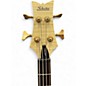 Used Schecter Guitar Research Stiletto Custom 5 String Natural Electric Bass Guitar