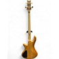 Used Schecter Guitar Research Stiletto Custom 5 String Natural Electric Bass Guitar