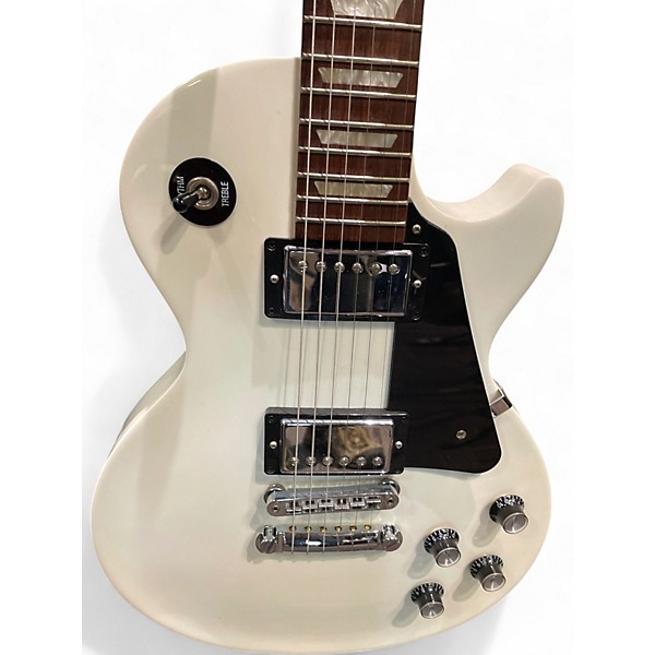 Used Gibson Les Paul Studio White Solid Body Electric Guitar