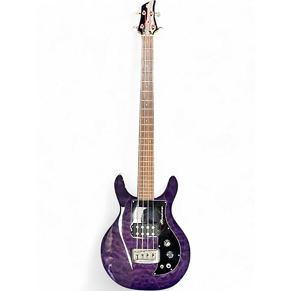 Used Ampeg AMB-1 Purple Electric Bass Guitar