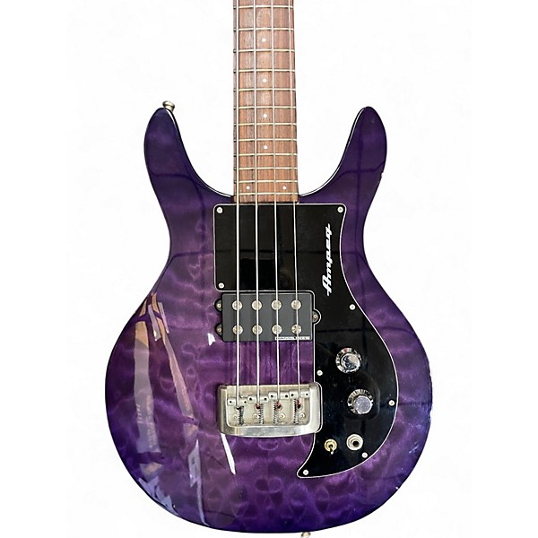 Used Ampeg AMB-1 Purple Electric Bass Guitar