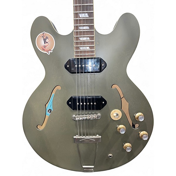 Used Epiphone Casino OLIVE DRAB Hollow Body Electric Guitar