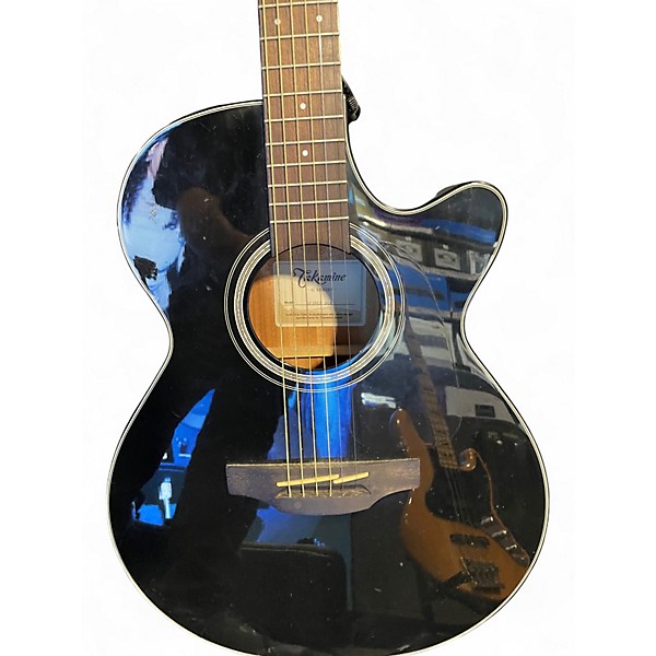 Used Takamine GF30CE Black Acoustic Guitar