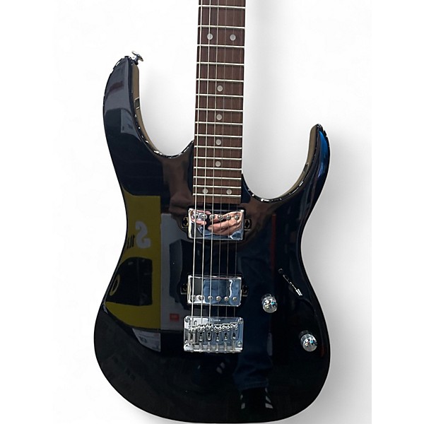 Used Ibanez GRG121SP GIO Metallic Black Solid Body Electric Guitar