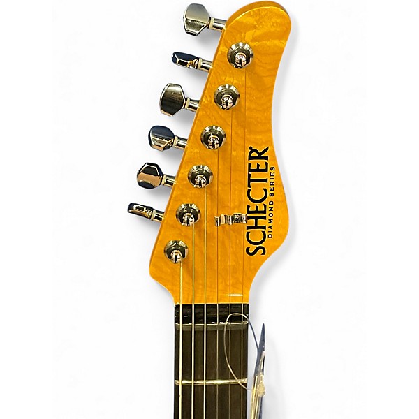 Used Schecter Guitar Research PT-CLASSIC TRANSPARENT BLACK BURST Solid Body Electric Guitar