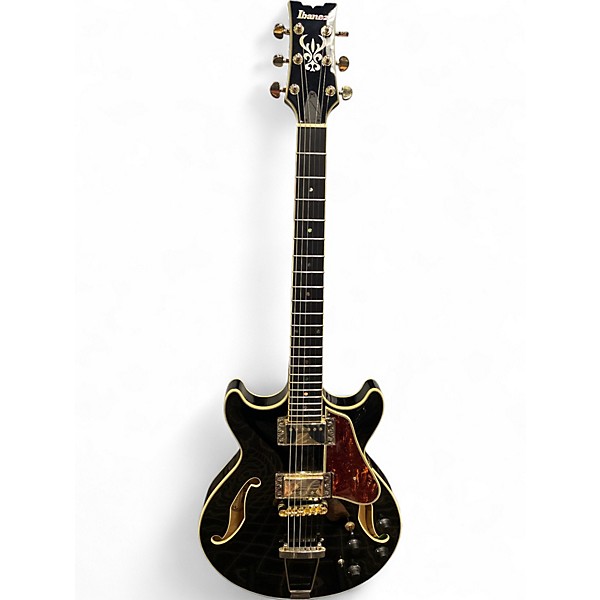 Used Ibanez AMH90 Black Hollow Body Electric Guitar