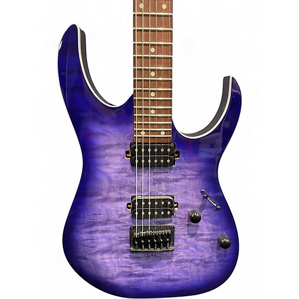 Used Ibanez RG420CMN RG Series Purple Solid Body Electric Guitar
