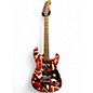 Used EVH Striped Series Frankie WHITE STRIPES RELIC Solid Body Electric Guitar thumbnail
