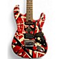 Used EVH Striped Series Frankie WHITE STRIPES RELIC Solid Body Electric Guitar