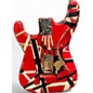 Used EVH Striped Series Frankie WHITE STRIPES RELIC Solid Body Electric Guitar