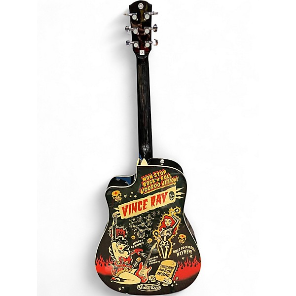 Used Fender Vince Ray T-Bucket 300CE ROCK AND ROLL VOODOO Acoustic Guitar