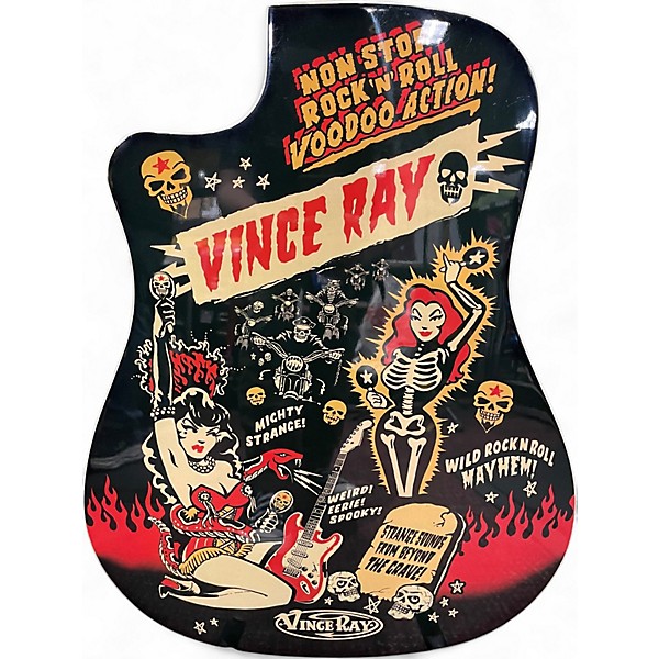 Used Fender Vince Ray T-Bucket 300CE ROCK AND ROLL VOODOO Acoustic Guitar