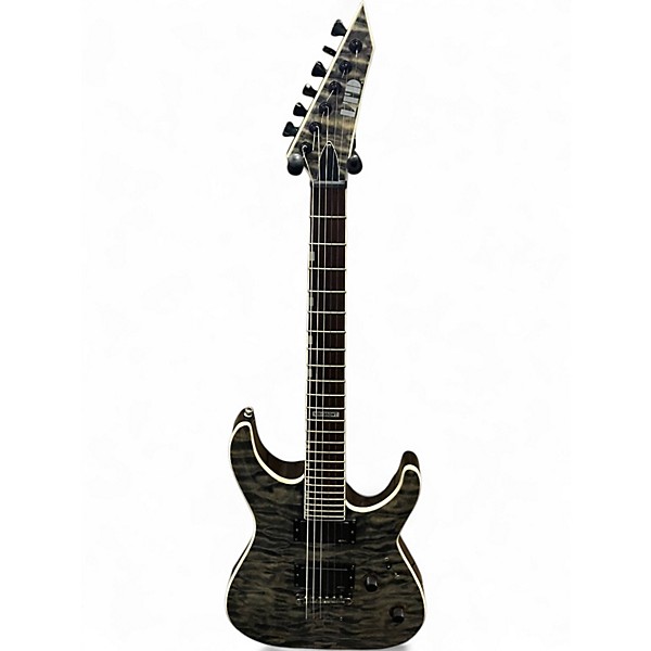 Used ESP LTD MH350NT QUILTED GRAY Solid Body Electric Guitar