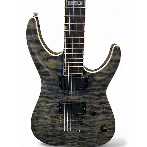 Used ESP LTD MH350NT QUILTED GRAY Solid Body Electric Guitar