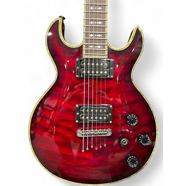 Used Schecter Guitar Research S1 ELITE CRIMSON Solid Body Electric Guitar