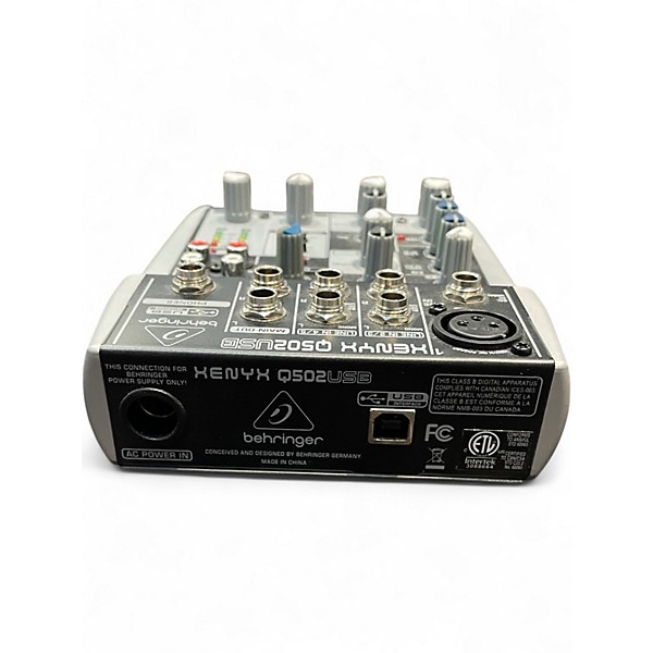 Used Behringer Xenyx Q502USB Unpowered Mixer