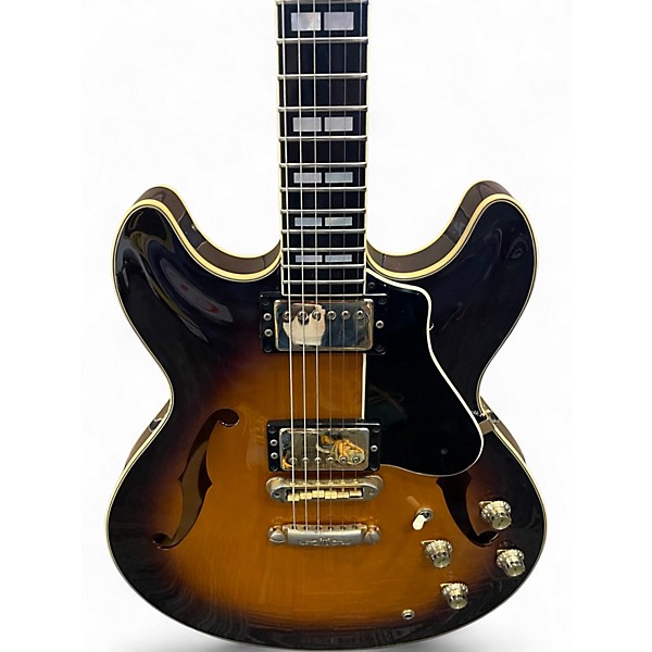 Vintage 1981 Yamaha SA2000 Sunburst Hollow Body Electric Guitar