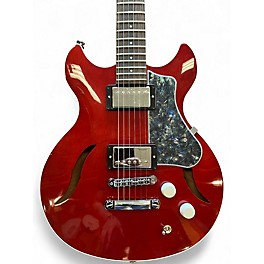 Used Harmony Comet Cherry Solid Body Electric Guitar