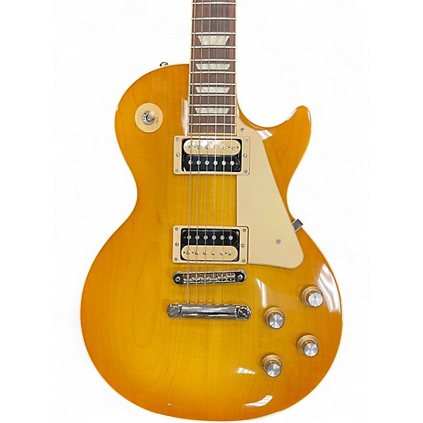 Used 2021 Gibson Les Paul Classic Honey Burst Solid Body Electric Guitar