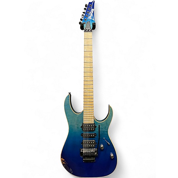 Used Ibanez RG6PCMLTD Blue Reef Gradation Solid Body Electric Guitar
