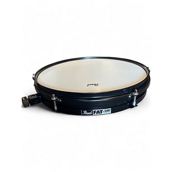 Used Pearl 14in Fat & Skinny 2 x 14-inch Auxiliary Snare Drum Black Drum