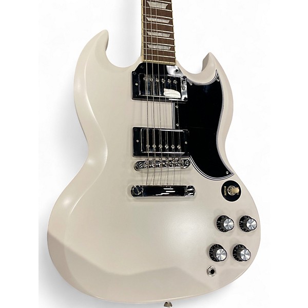 Used Epiphone 1961 Les Paul SG Standard Aged Classic White Solid Body Electric Guitar