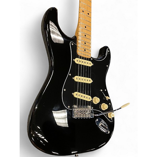 Used Fender 70th Anniversary Player Strat Black Solid Body Electric Guitar