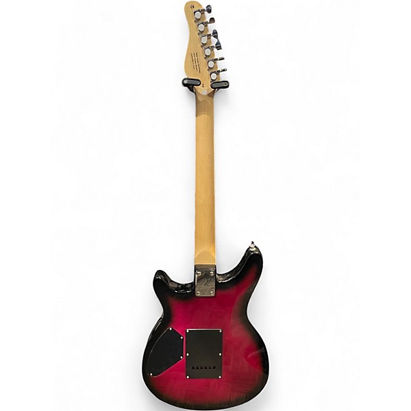Used Rogue Rocketeer Crimson Red Burst Solid Body Electric Guitar