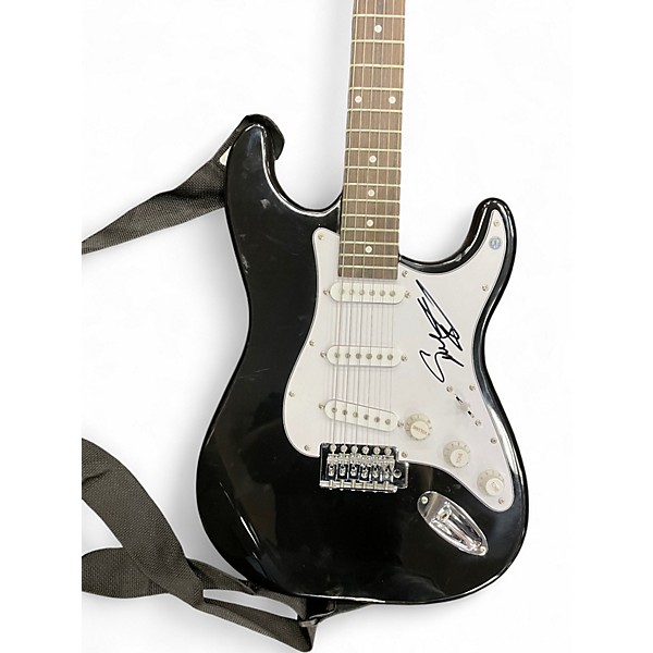 Used Glarry STRAT SHAPE Black Solid Body Electric Guitar