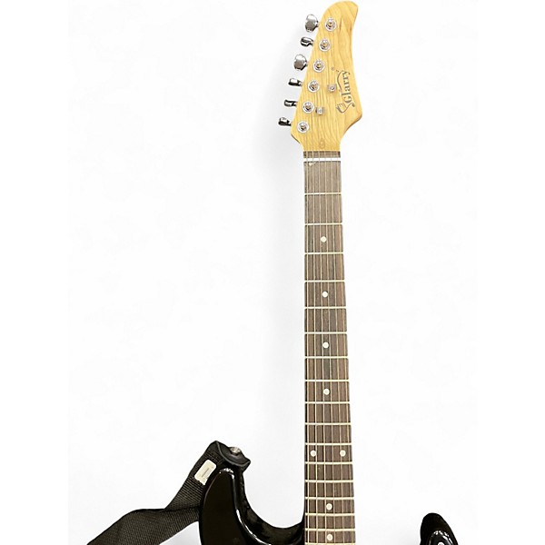 Used Glarry STRAT SHAPE Black Solid Body Electric Guitar