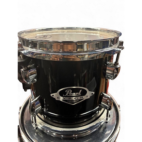 Used Pearl 5 Piece Export New Fusion Black Drum Kit