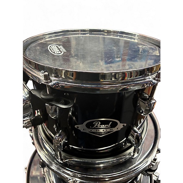 Used Pearl 5 Piece Export New Fusion Black Drum Kit