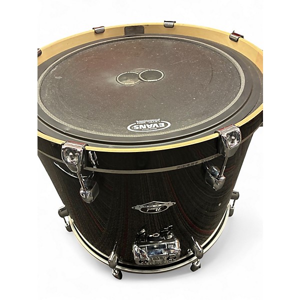 Used Pearl 5 Piece Export New Fusion Black Drum Kit