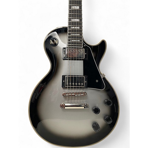 Used Epiphone Les Paul Custom Silverburst Solid Body Electric Guitar